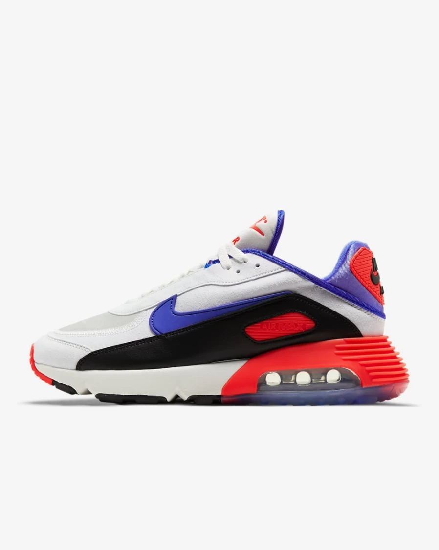 Nike Air Max 2090 EOI Men's & Women's Running Shoes - Summit White/Black/Bright Crimson/Racer Blue