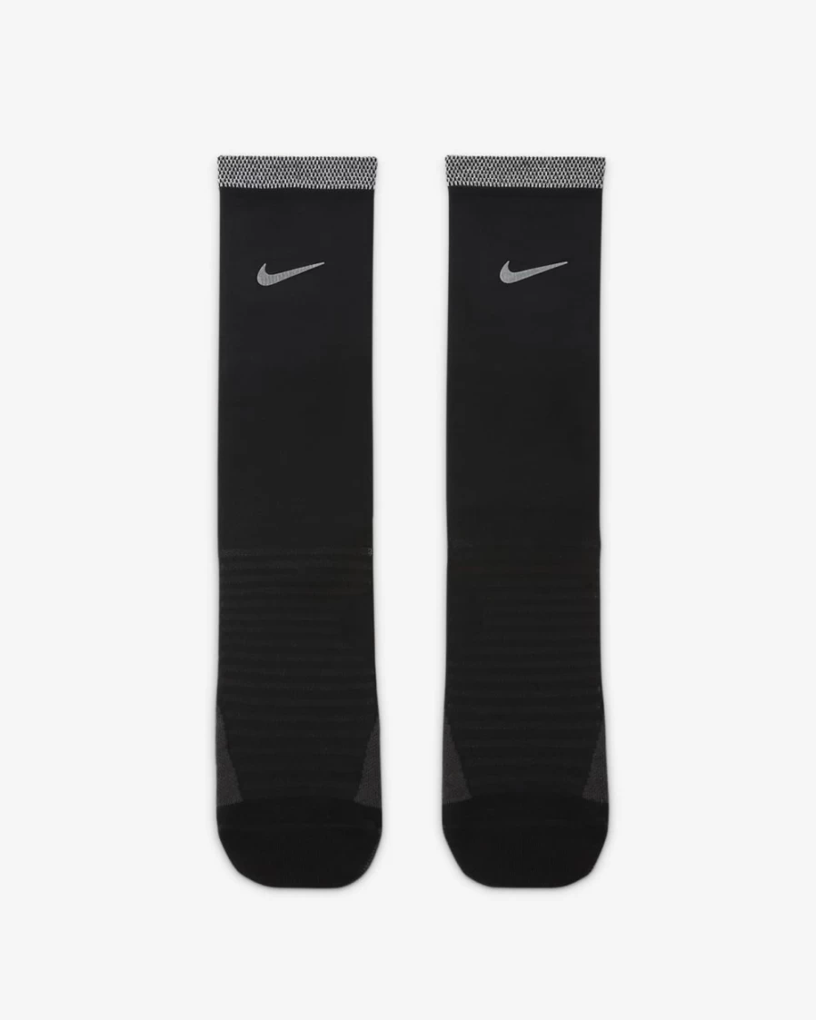 Nike Spark Cushioned Crew Running Socks for Men & Women - Black
