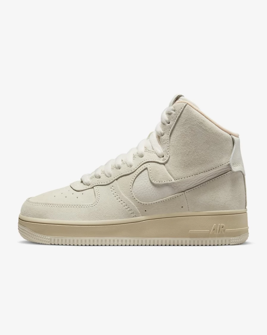 Nike Air Force 1 Sculpt Women's Shoes in Sail, Sesame, Pure Platinum & Phantom