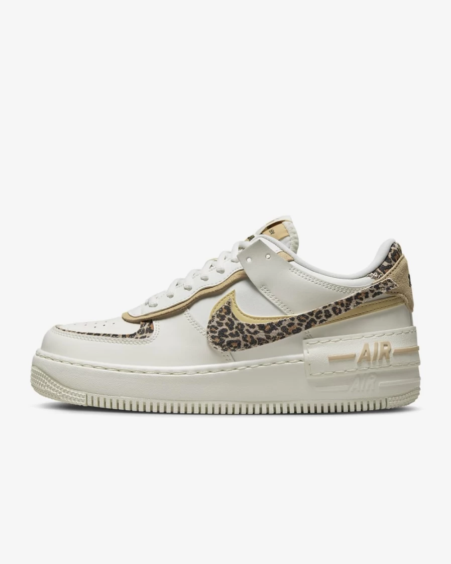 Nike Air Force 1 Shadow Women's Sneakers in Sail, Sesame, Black & Multi-Color