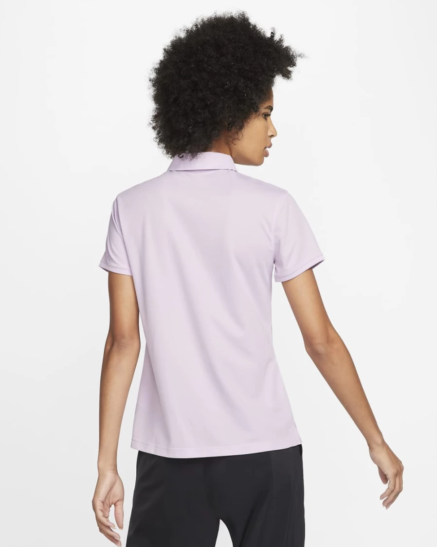 Nike Dri-FIT Victory Women's Golf Polo Shirt - Moisture-Wicking Doll/Black Top for Women