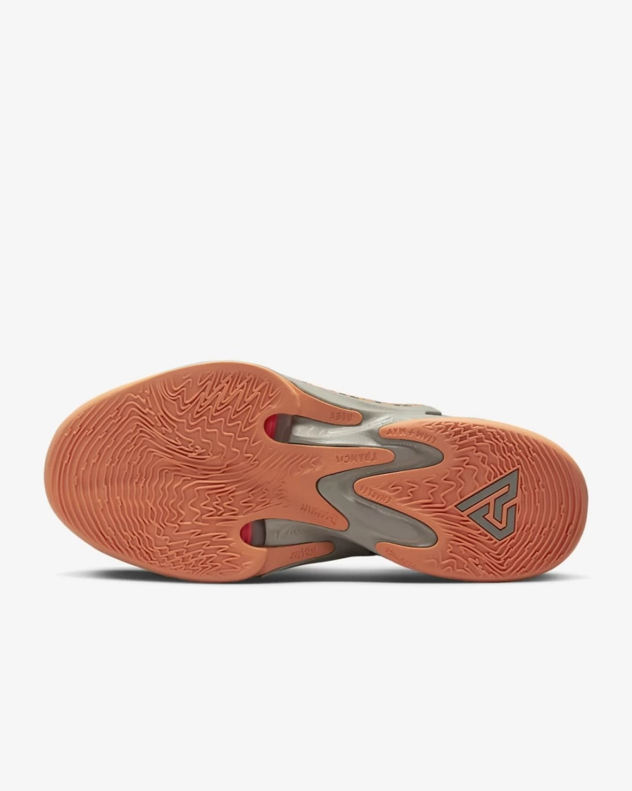 Nike Zoom Freak 4 "Letter Bros" Basketball Shoes for Men & Women - Ironstone/Cobblestone/Sail/Orange Trance