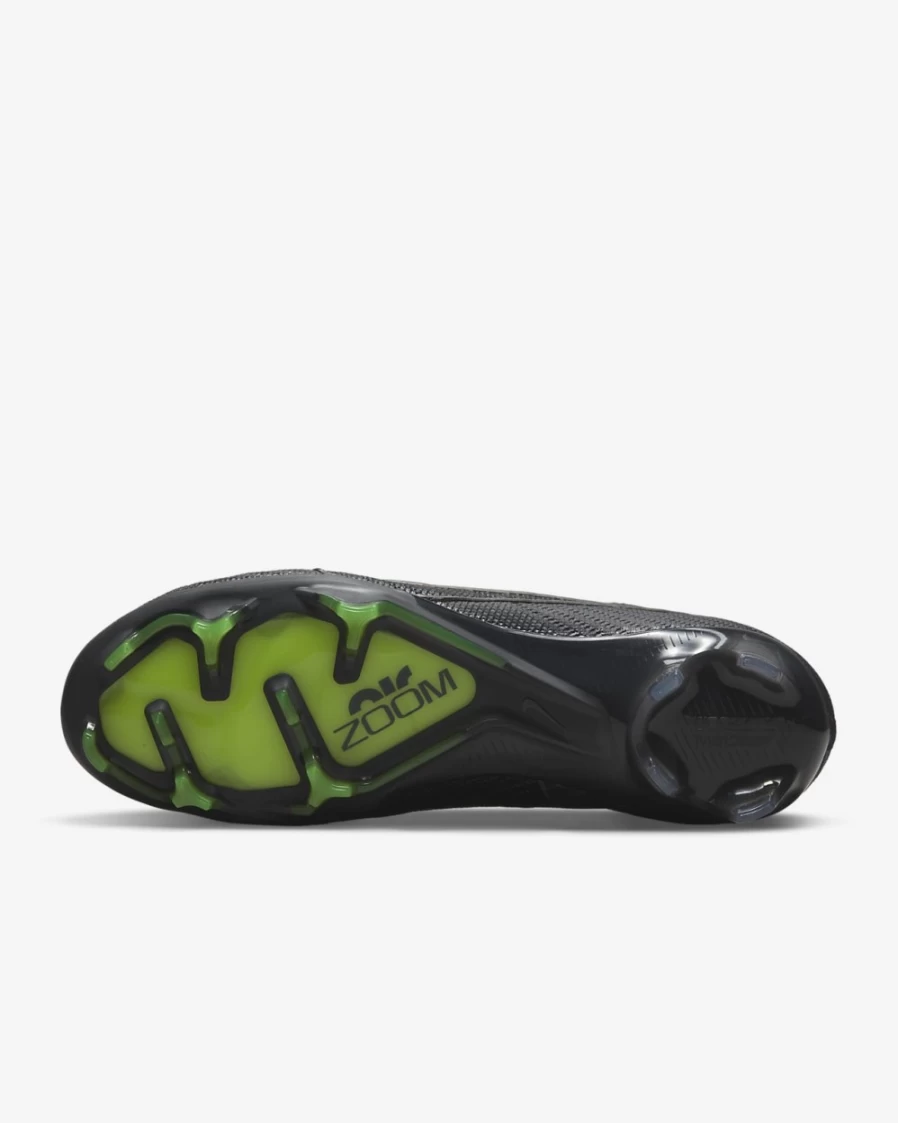 Nike Zoom Mercurial Superfly 9 Elite FG Firm-Ground Soccer Cleats for Men & Women - Black/Summit White/Volt/Dark Smoke Grey