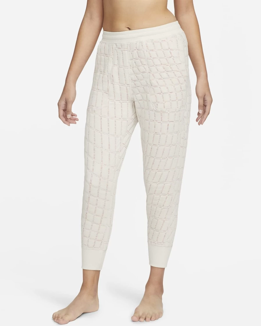 Nike Therma-FIT Luxe Women's Reversible Fleece Yoga Pants - Light Orewood Brown