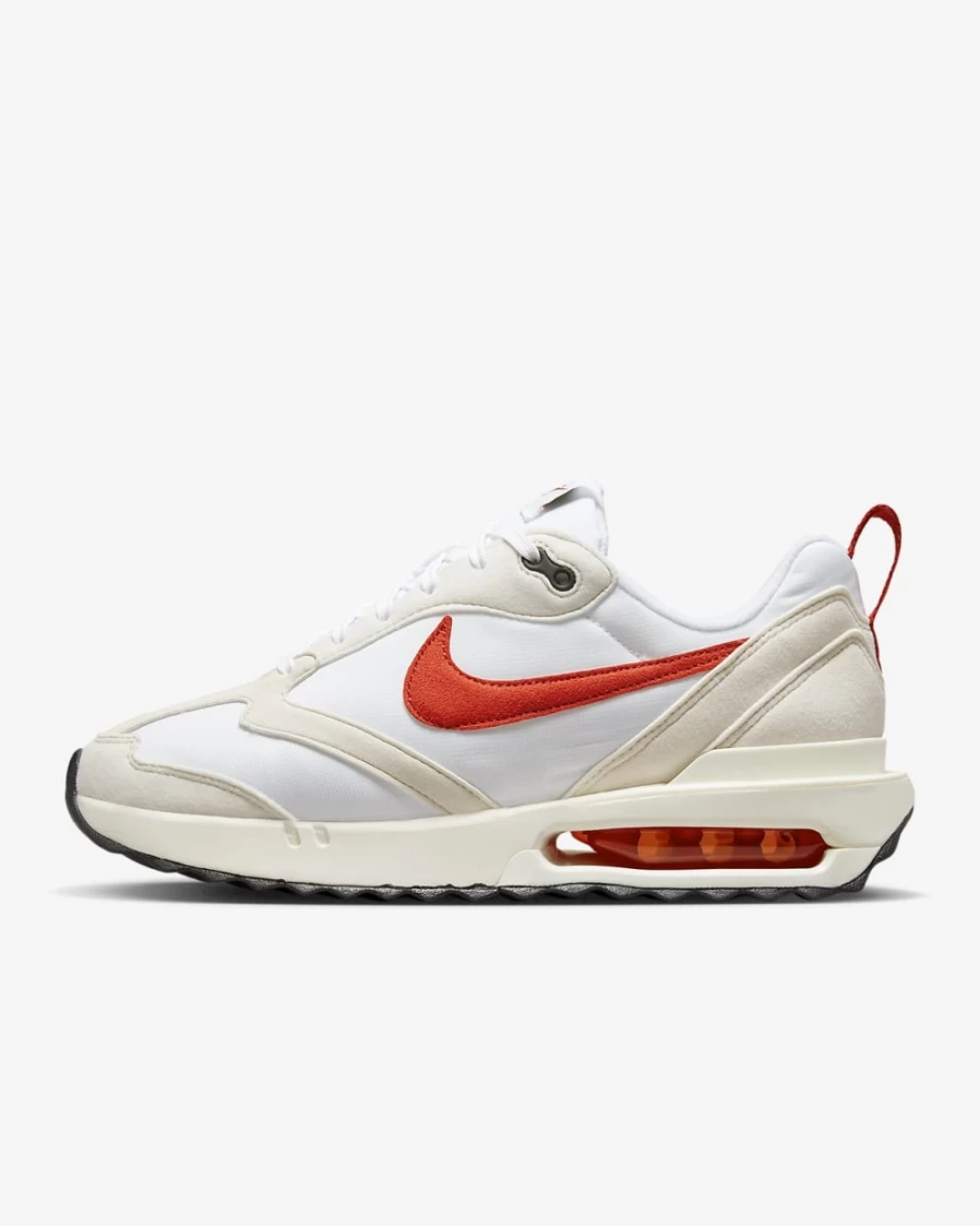 Nike Air Max Dawn Women's Running Shoes - White/Light Orewood Brown/Black/Mantra Orange