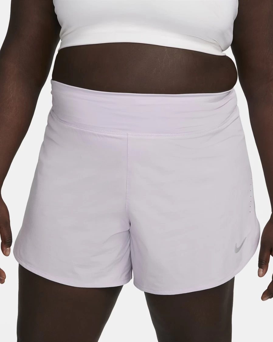 Nike Eclipse Women's Plus Size Running Shorts in Doll Color for Comfort & Performance