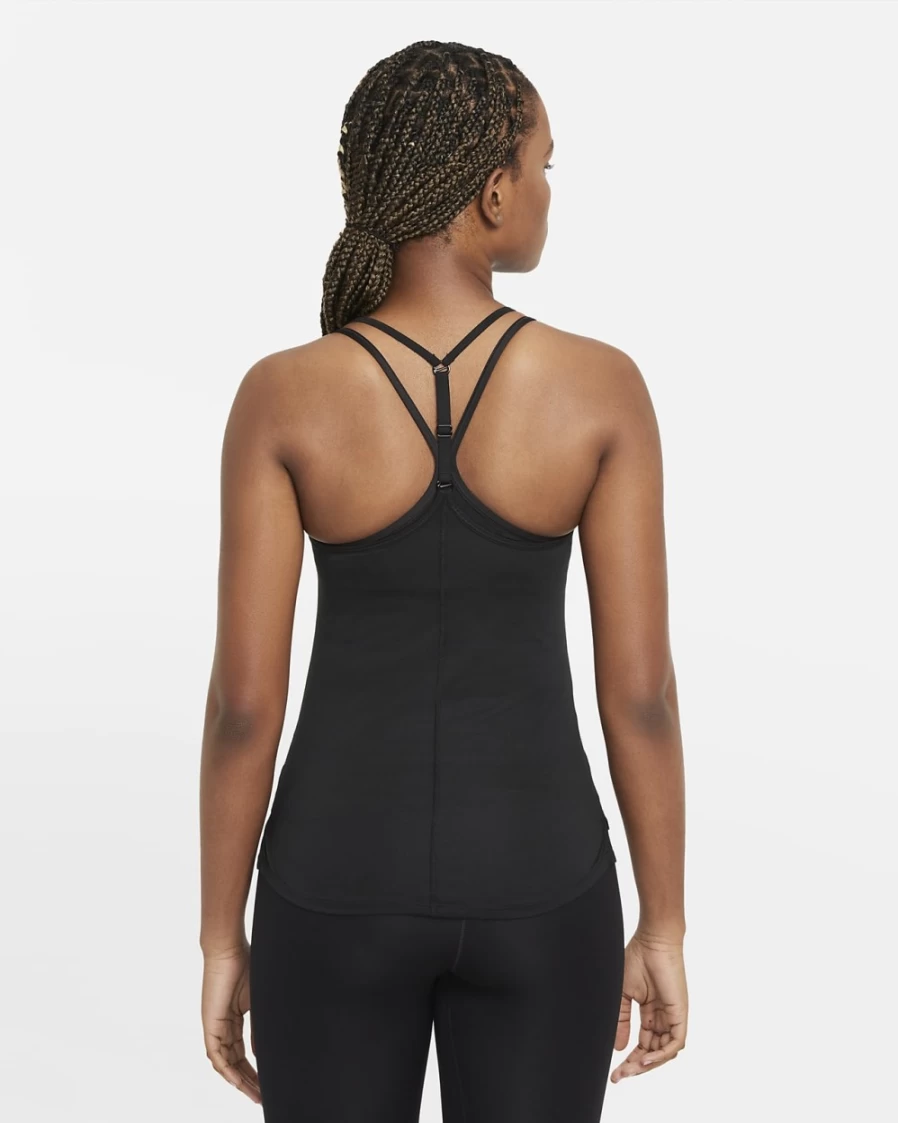 Nike Dri-FIT One Elastika Women's Black/White Performance Tank Top