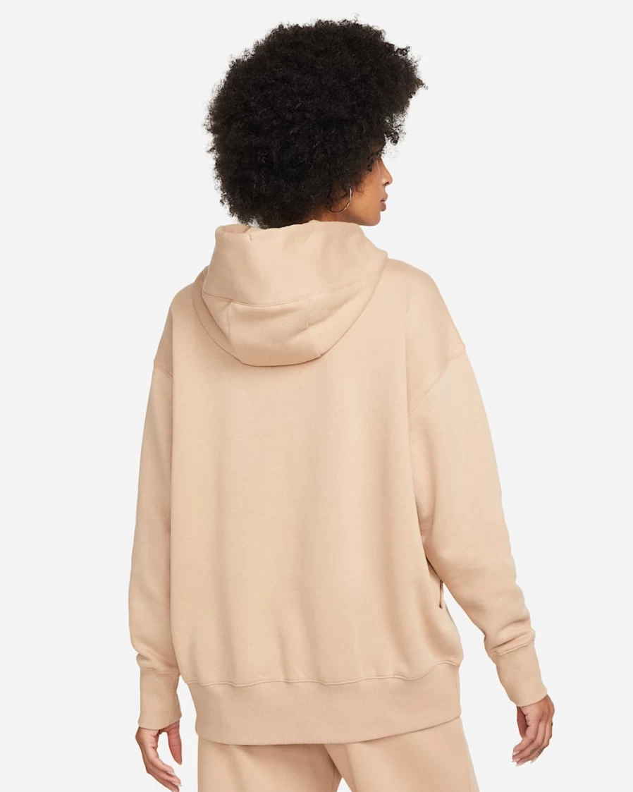 Nike Women's Hemp/Sail Oversized Phoenix Fleece Pullover Hoodie - Sportswear Comfort & Style