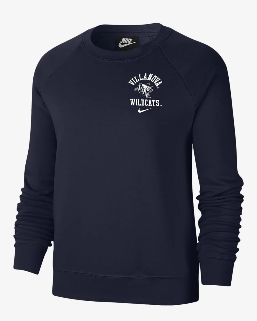 Nike Women's Navy Fleece Sweatshirt - Villanova College Style