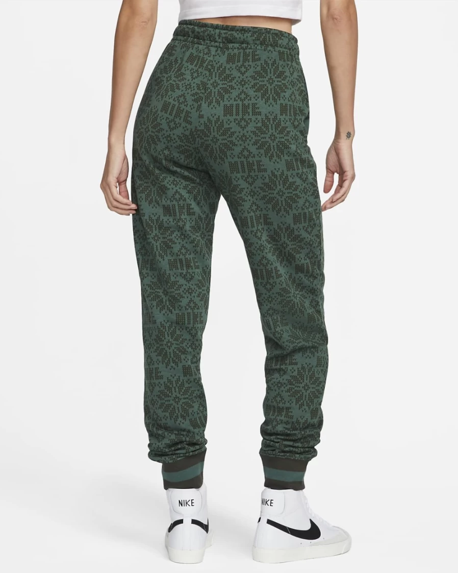 Nike Women's Noble Green Club Fleece Essential Holiday Sweatpants - Sportswear Comfort
