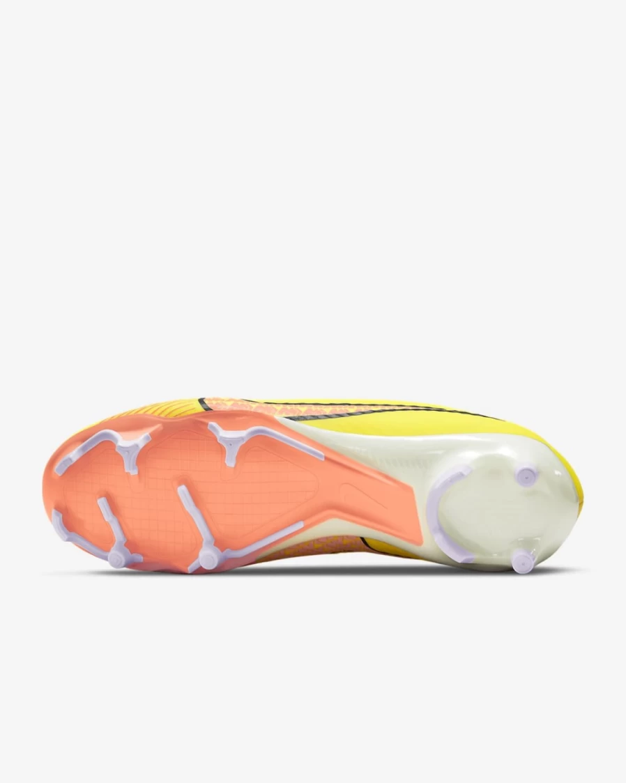 Nike Zoom Mercurial Vapor 15 Academy MG Multi-Ground Soccer Cleats for Men & Women - Yellow Strike/Coconut Milk/Doll/Sunset Glow