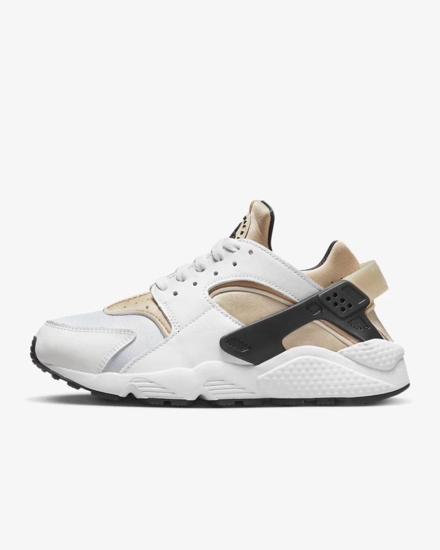 Nike Air Huarache Women's Sneakers in White, Hemp, Sanddrift & Black - Comfortable Running Shoes for Women