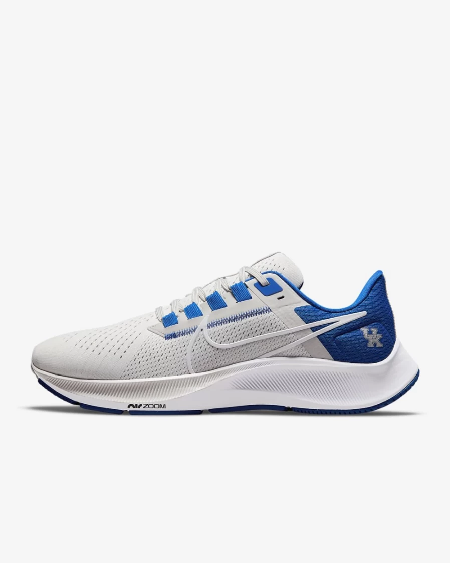 Nike Pegasus 38 Running Shoes for Men & Women - Kentucky Edition in Night Silver/Game Royal/Black/White
