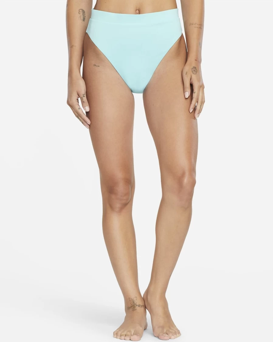 Nike Women's High-Waist Swim Bottoms - Copa Solid Color Essential Swimwear