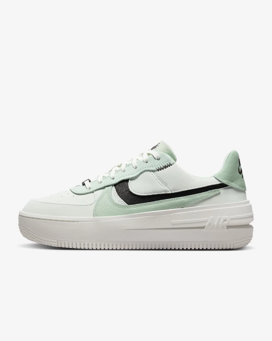 Nike Air Force 1 PLT.AF.ORM Women's Sneakers in Barely Green, Velvet Brown, Mint Foam & Enamel Green