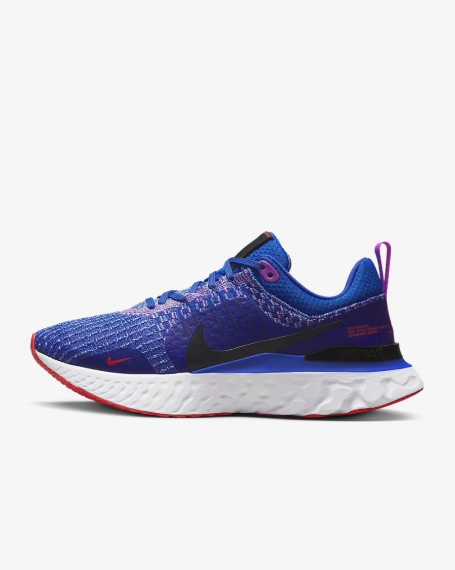 Nike React Infinity 3 Women's Road Running Shoes - Racer Blue/Fuchsia Dream/Bright Crimson/Black