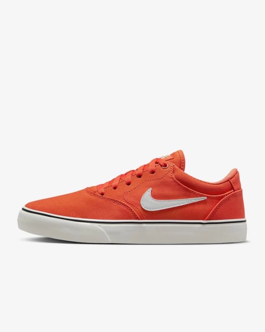 Nike SB Chron 2 Canvas Skate Shoes for Men & Women - Orange/Summit White