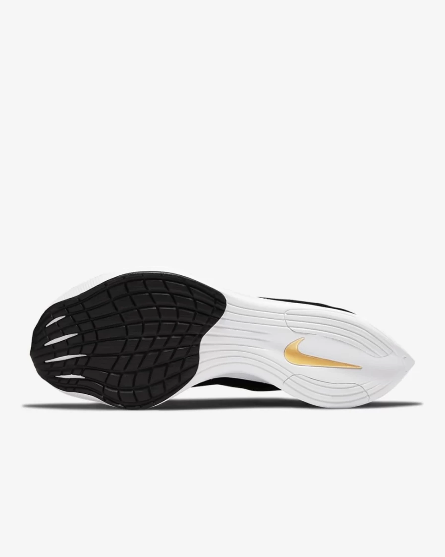Nike Vaporfly 2 Women's Road Racing Shoes - Black/Metallic Gold Coin/White for Speed & Performance