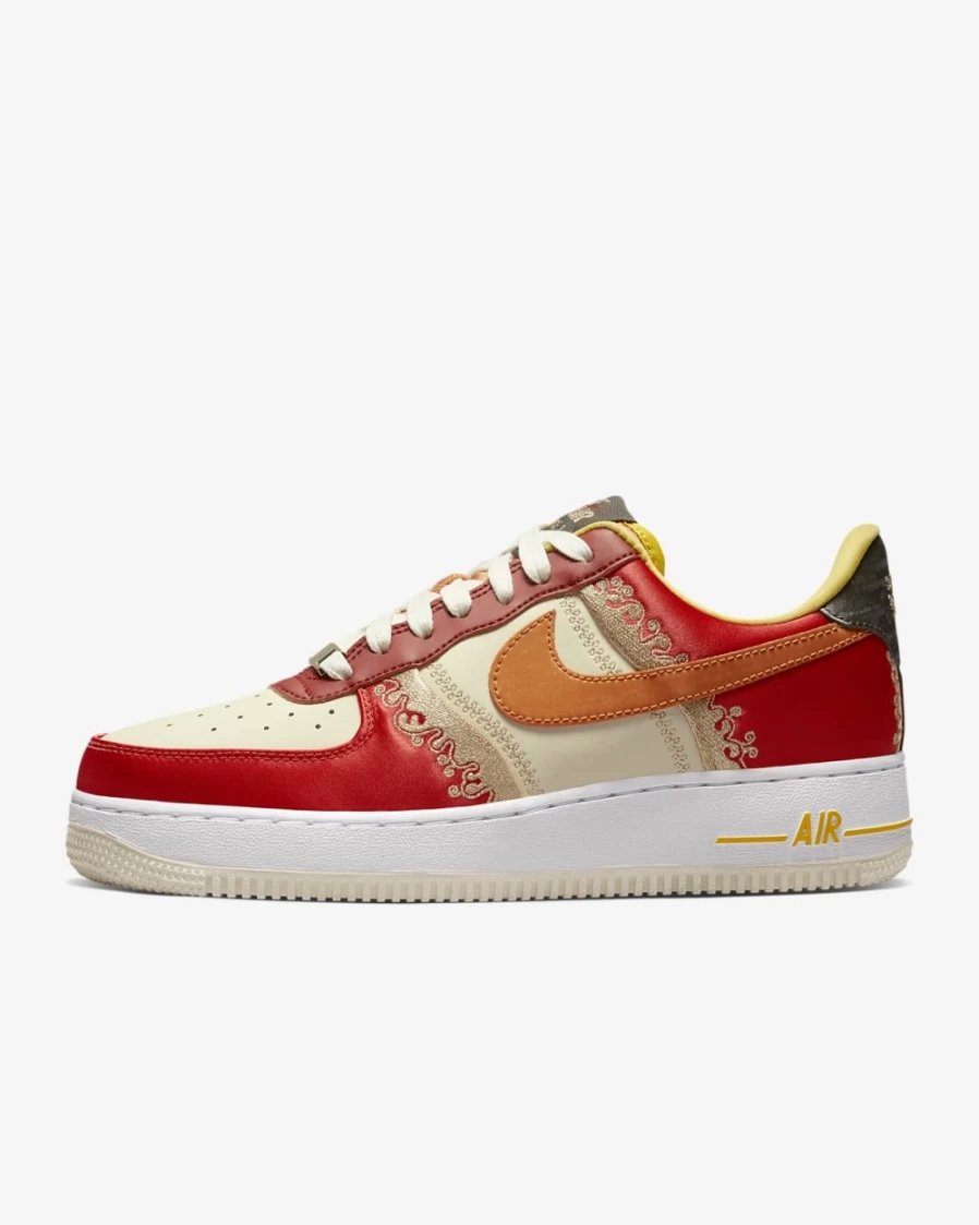 Nike Air Force 1 '07 Premium Women's Shoes - Habanero Red, Coconut Milk, Vivid Sulfur, Light Curry