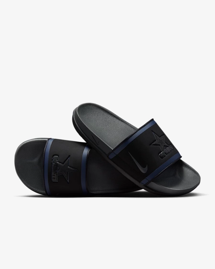 Nike Offcourt Slide NFL Dallas Cowboys Sandals for Men & Women - Black/College Navy/White/Anthracite
