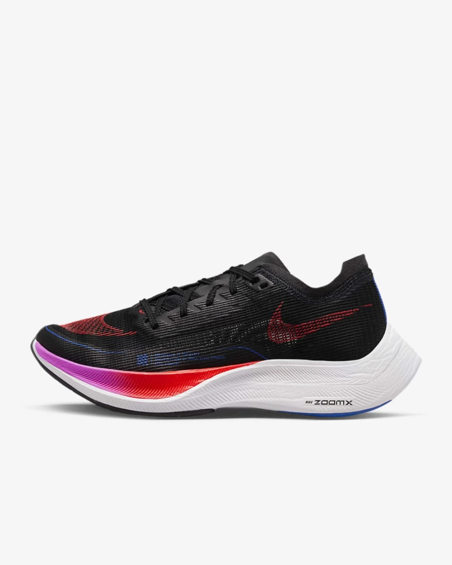 Nike Vaporfly 2 Women's Road Racing Shoes - Black/Fuchsia Dream/White/Bright Crimson for Enhanced Performance