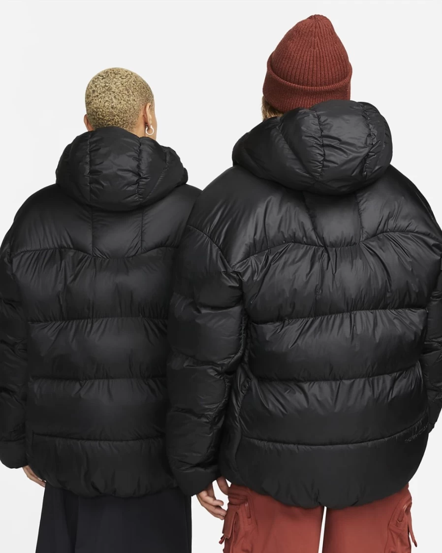 Nike Therma-FIT ADV ACG Lunar Lake Puffer Jacket for Men & Women - Black, Dark Smoke Grey, Summit White