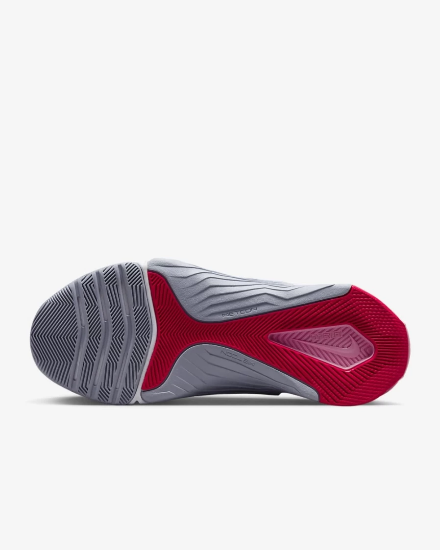 Nike Metcon 8 Women's Training Shoes - Football Grey, Blue Whisper, Medium Soft Pink & White Colorway