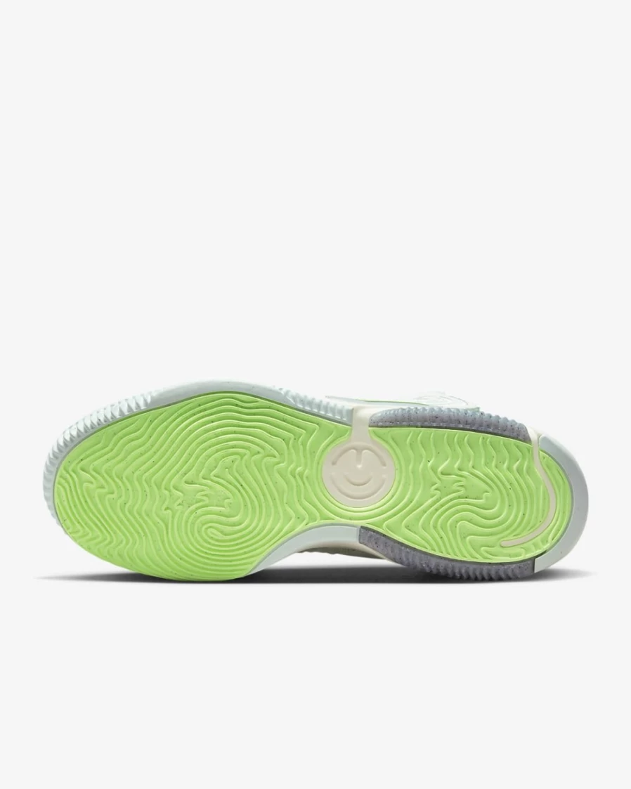 Nike Air Deldon "Lyme" Easy On/Off Basketball Shoes for Men & Women in Barely Green/Pale Ivory