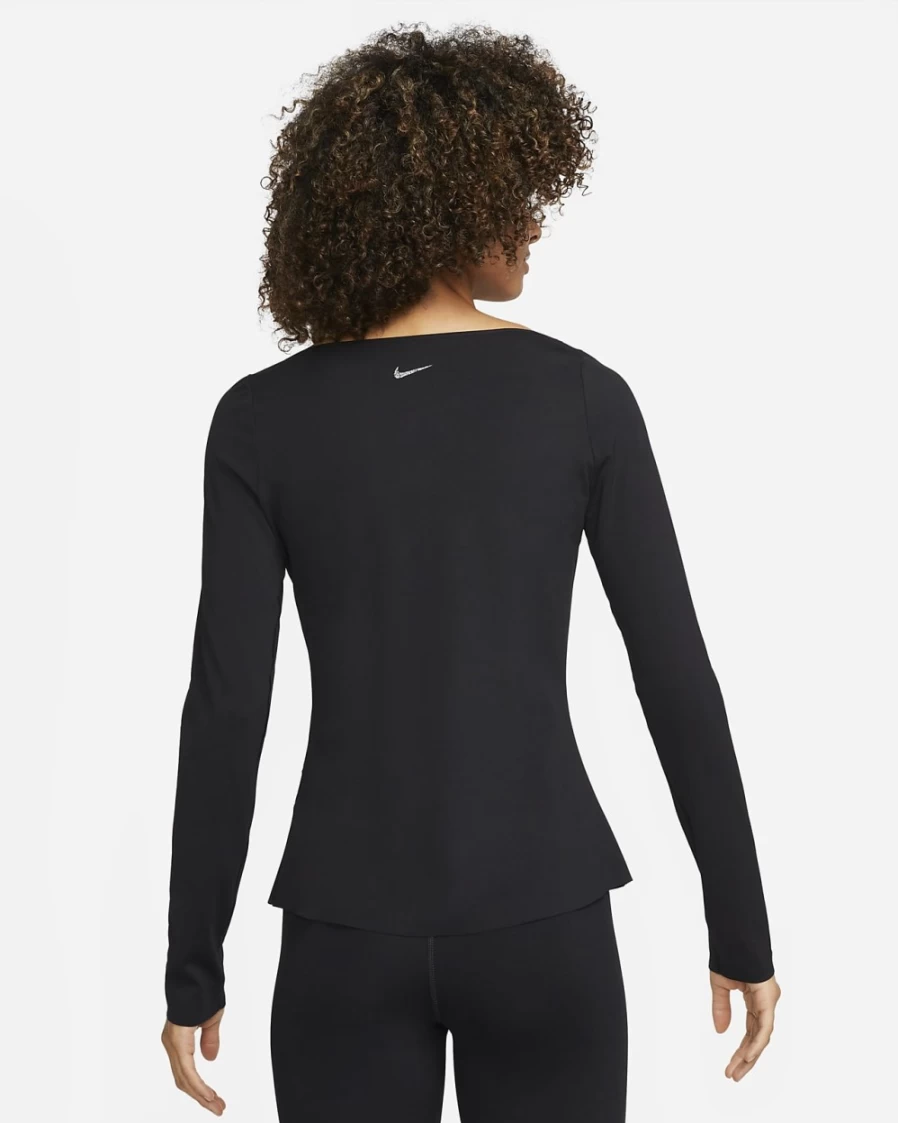 Nike Dri-FIT Luxe Women's Long-Sleeve Yoga Top - Black