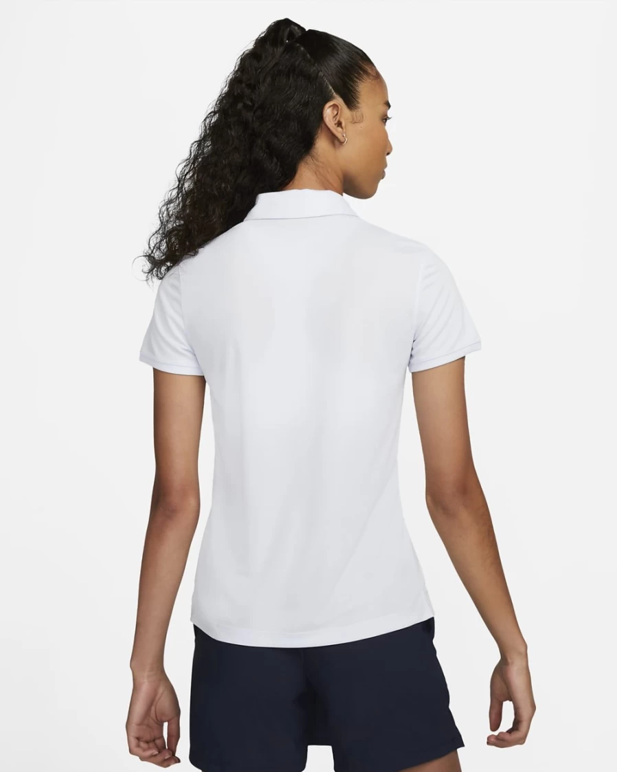 Nike Dri-FIT Victory Women's Golf Polo - Football Grey/Black - Moisture-Wicking Performance Top