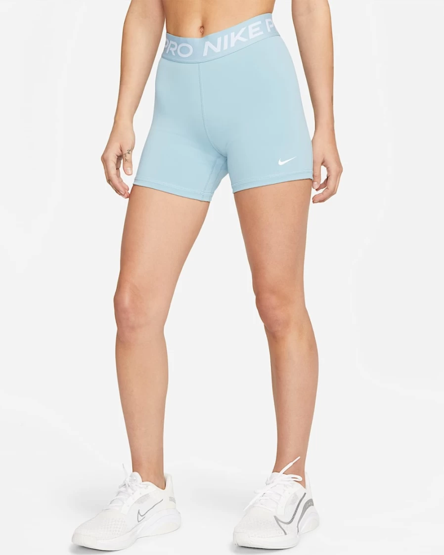 Nike Pro 365 Women's 5" Shorts in Worn Blue/White - Comfortable Workout Shorts for Women