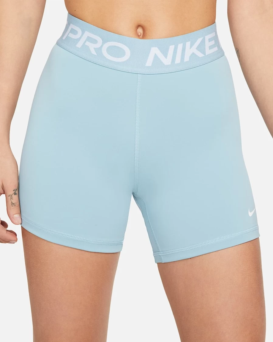 Nike Pro 365 Women's 5" Shorts in Worn Blue/White - Comfortable Workout Shorts for Women