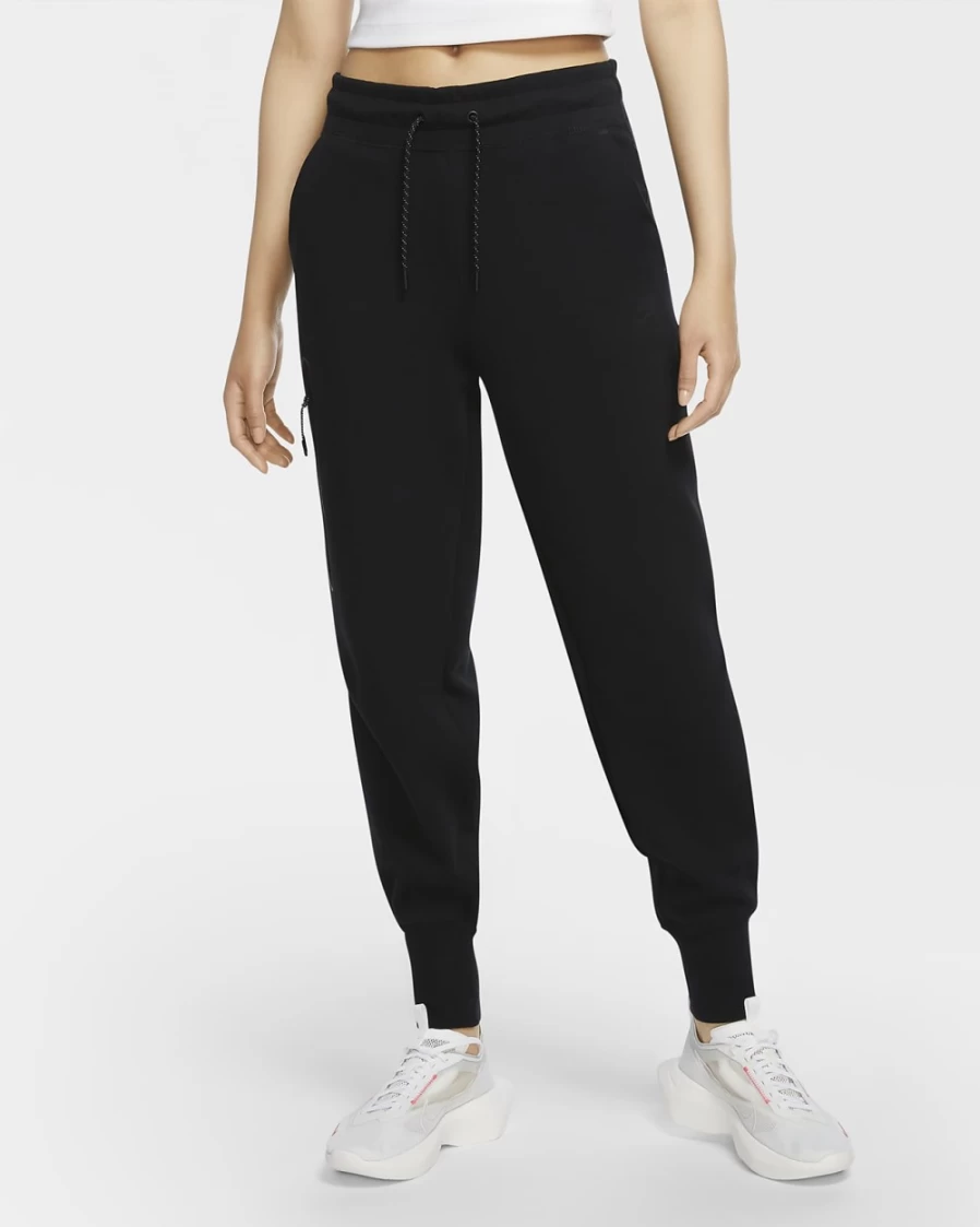 Nike Women's Tech Fleece Sweatpants - Black/Black, Sportswear Joggers for Comfort & Style