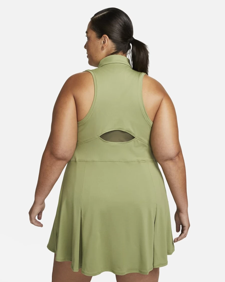 NikeCourt Dri-FIT Victory Plus Size Women's Tennis Dress - Alligator/Black