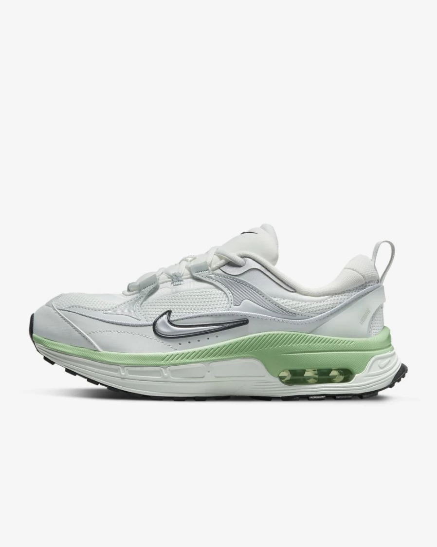 Nike Air Max Bliss Women's Running Shoes - Summit White/Black/Light Silver/Metallic Silver