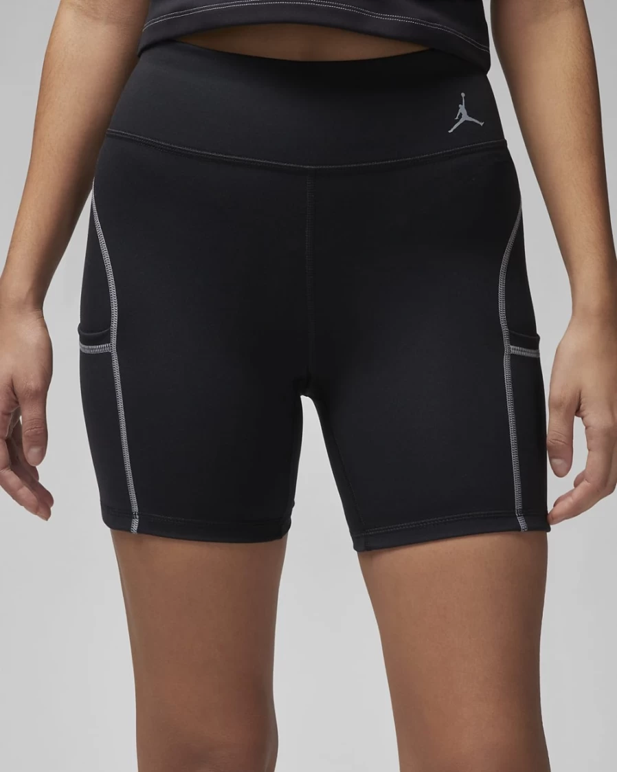 Nike Jordan Sport Women's Shorts - Black/Stealth Athletic Shorts for Women