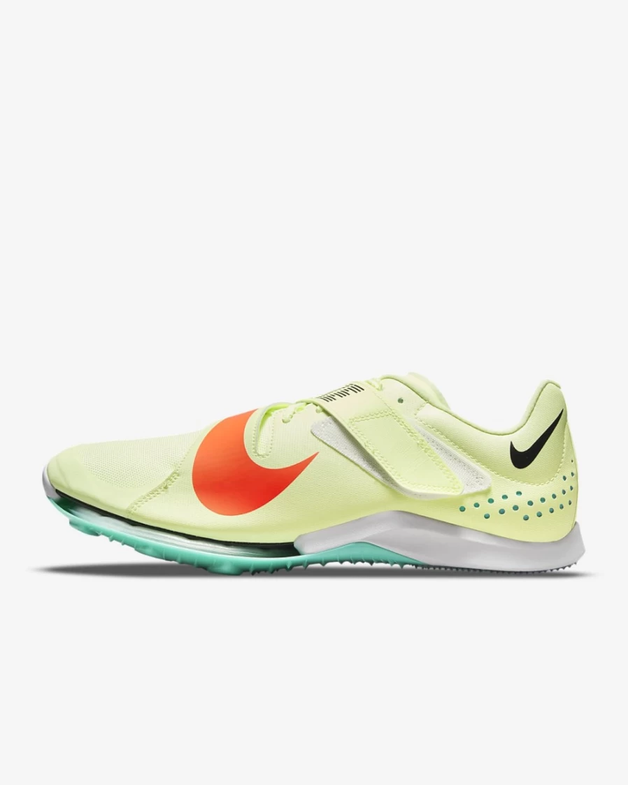 Nike Air Zoom LJ Elite Track & Field Spikes for Men & Women - Barely Volt/Dynamic Turquoise/Photon Dust/Hyper Orange
