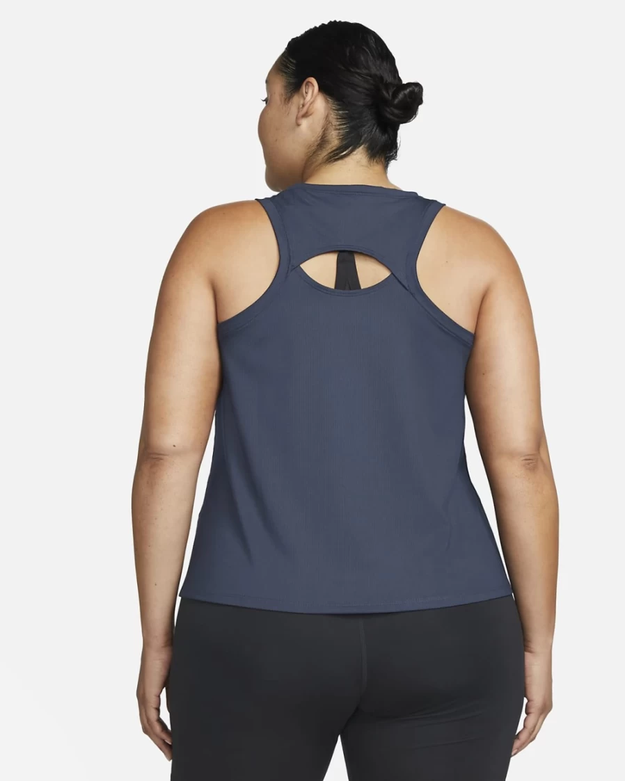 NikeCourt Victory Plus Size Women's Tennis Tank Top - Obsidian/White/White