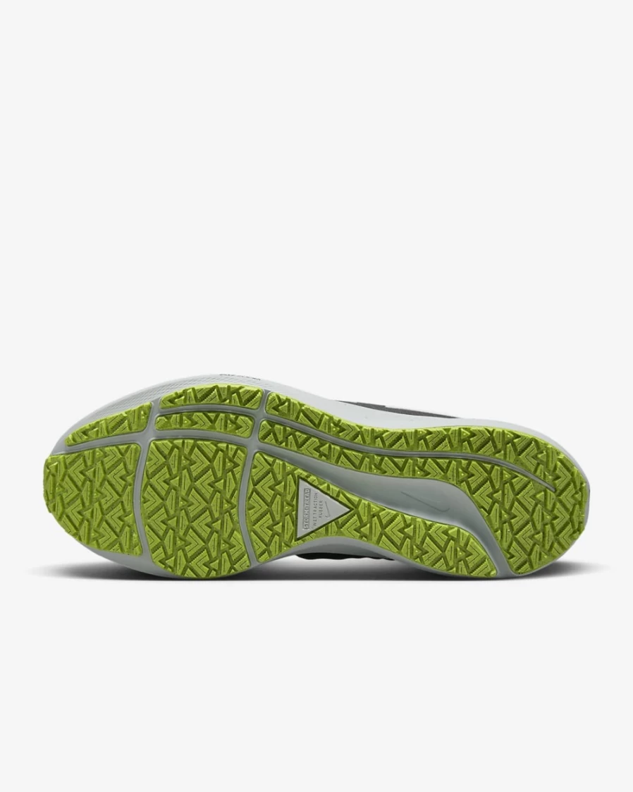 Nike Pegasus 39 Shield Women's Black Dark Smoke Grey Volt White Weatherized Road Running Shoes