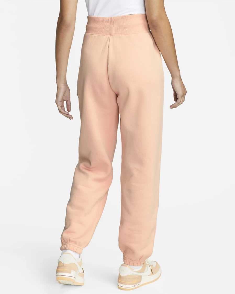 Nike Women's Arctic Orange/Sail High-Waisted Oversized Fleece Sweatpants - Phoenix Fleece Sportswear