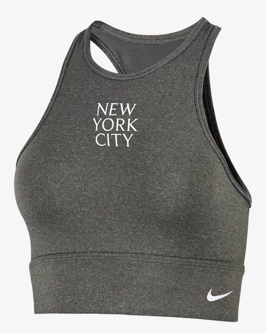 Nike Women's Grey Medium-Support Sports Bra - Everything Collection
