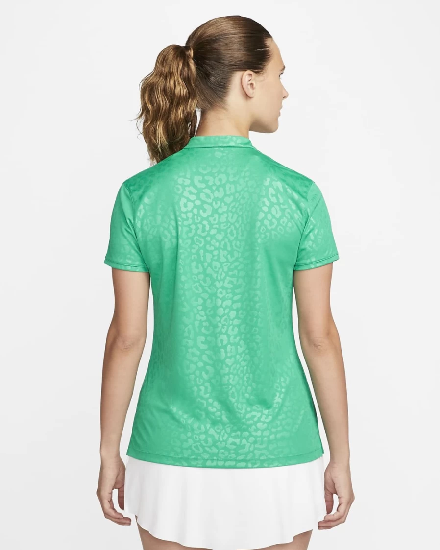 Nike Dri-FIT Victory Women's Golf Polo - Neptune Green/Black - Moisture-Wicking Performance Top