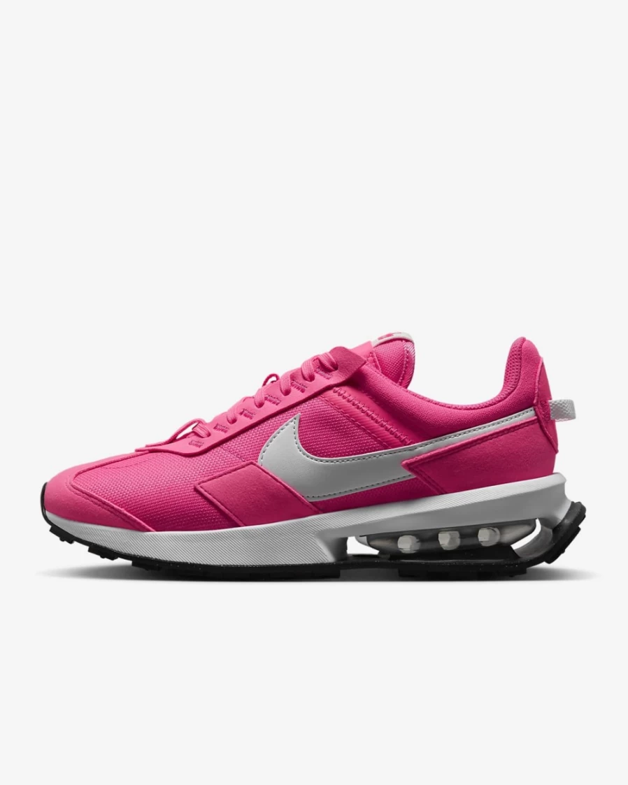 Nike Air Max Pre-Day Women's Shoes - Hyper Pink/Metallic Silver/White Athletic Running Sneakers