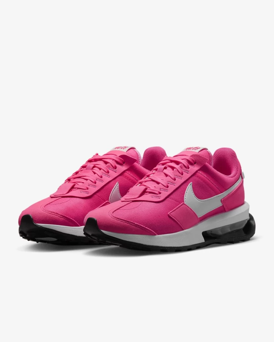 Nike Air Max Pre-Day Women's Shoes - Hyper Pink/Metallic Silver/White Athletic Running Sneakers