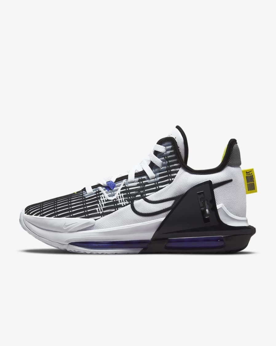 Nike LeBron Witness 6 Basketball Shoes for Men & Women - White/Persian Violet/Yellow Strike/Black