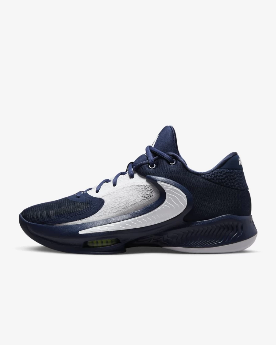 Nike Zoom Freak 4 Team Basketball Shoes for Men & Women - Midnight Navy/White