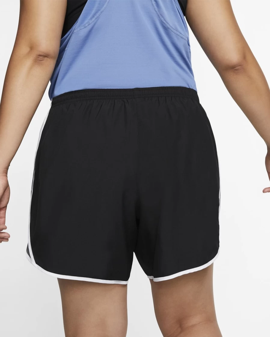 Nike Women's Plus Size Running Shorts - Black, White, Dark Grey, Wolf Grey - Lightweight & Breathable