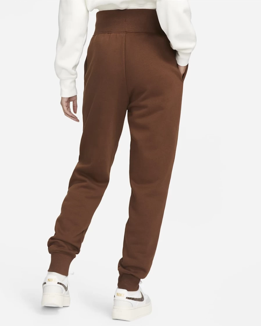 Nike Women's High-Waisted Joggers Cacao Wow/Black - Phoenix Fleece Sportswear