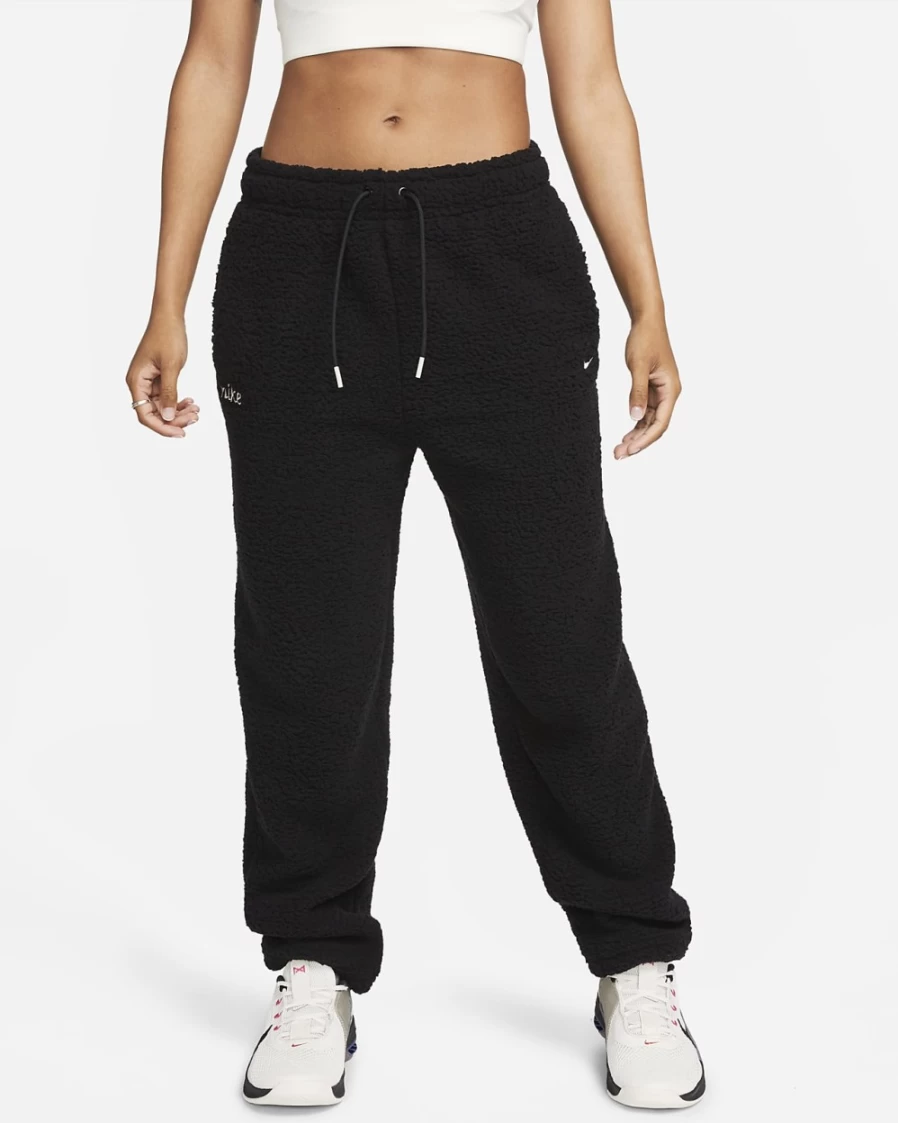 Nike Therma-FIT Women's Training Pants - Black/Light Iron Ore, Athletic Workout Tights for Women