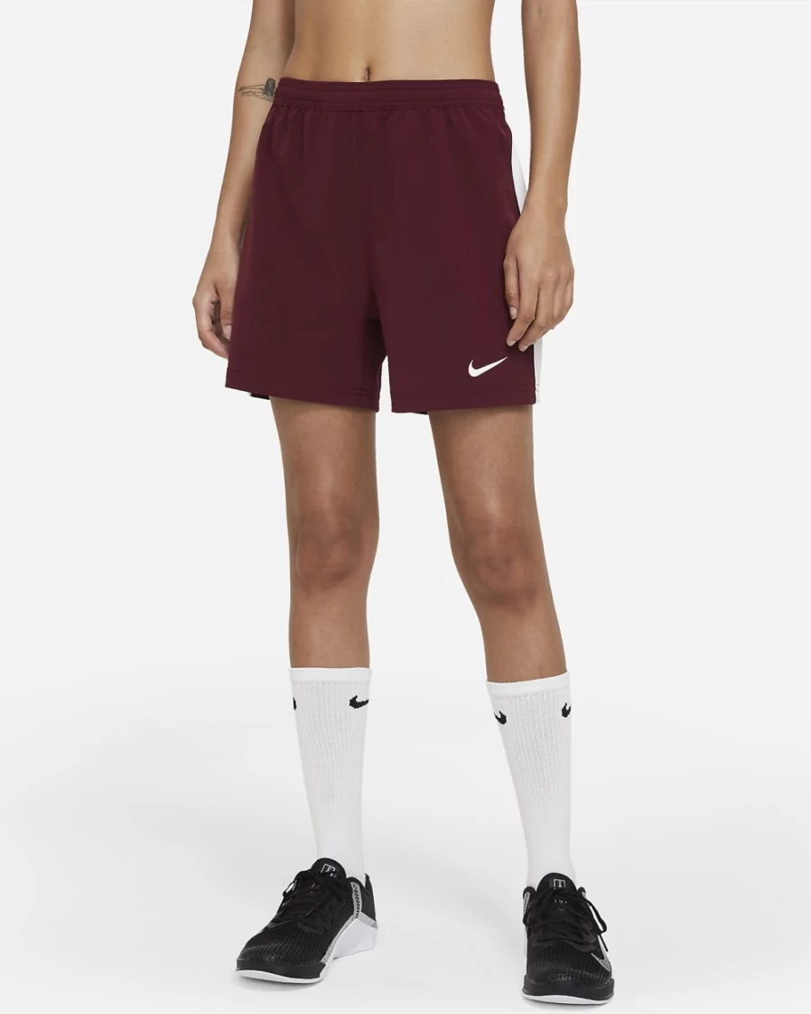Nike Vapor Women's Flag Football Shorts - Team Dark Maroon/White - Lightweight & Breathable